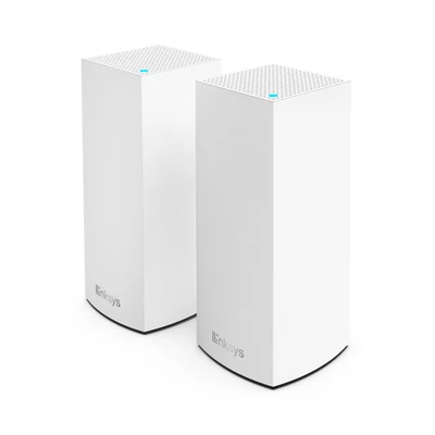 Image de Linksys Système WiFi 6 Mesh Atlas (Routeur sans Fil Double Bande AX3000, Jusqu’à 3 Gbit/s, 50 appareils ou Plus sur 372 m², Pack de 2, Blanc)