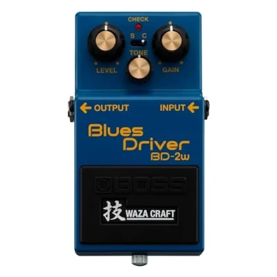 Image de BD 2W Blues Driver BOSS Pédale d&#039;effet pour guitare Waza Craft premium avec circuit analogique Reproduction fidèle de la légendaire 2 Modes jeu Standard &amp; Custom