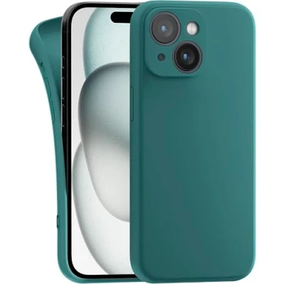 Image de MyGadget Coque Compatible avec Apple iPhone 15 Plus Case TPU Souple &amp; Soft Cover Protection Extra Fine Légère Étui Coloré Anti Choc Vert Olive