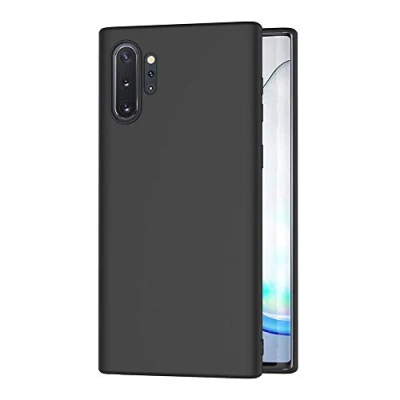 Image de AICEK Coque Compatible Samsung Galaxy Note10+, Noir Silicone pour Note10+ Housse Note 10 Plus Etui Case (6,8 Pouces)