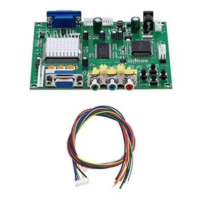 Image de Mcbazel Jeux Arcade RGB/CGA/EGA to VGA HD Vidéo Convertisseur de Sortie pour Écran à CRT LCD PDP Projecteur