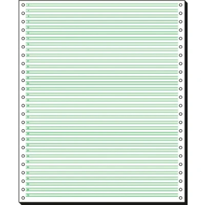 Image de Sigel Papier Listing sans Fin 250 X 12&quot; A4 60 G/M2 Simple 1/6&quot; Lignes Vertes Contenu: 2.000 Feui