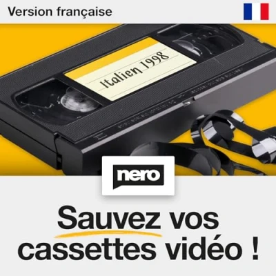 Image de NERO Récupérer une cassette vidéo très simple, sans connaissances préalables S VHS Hi8 Super 8 DVD vers PC Programme de montage Logiciel d&#039;édition Windows 11 / 10 7