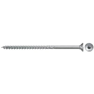 Image de fischer Vis à bois PowerFast II 4.0x60 Tête fraisée. empreinte TX. zingué blanc. filetage partiel/Boite de 100