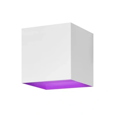 Image de Hombli smart LED applique murale pour intérieur et extérieur Cube lumineux moderne à intensité variable avec contrôle WiFi Bluetooth IP67, lumière blanche colorée, angle de faisceau réglable