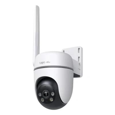 Image de TP Link Tapo Caméra d&#039;extérieur Pan/Tilt 4G LTE, connexion 4G/filaire, détection IA gratuite, FHD, alarme son/lumière, couleur Starlight, 360, alimentation PoE/DC, IP66, stockage local ou cloud