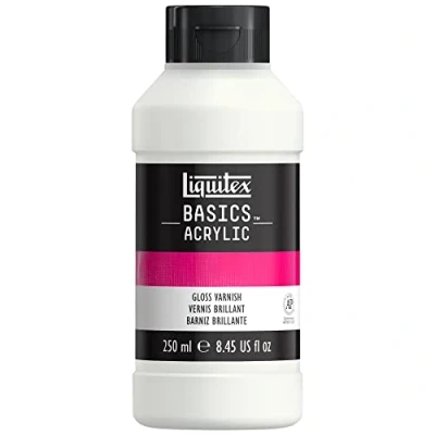 Image de Liquitex Additif Acrylique Basics Vernis Brillant Bouteille 250ml ROW