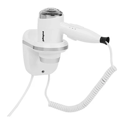 Image de Physa Sèche Cheveux Mural (1600 W, Température Max. 68 C, Débit 16 m/s, Option Air Froid)