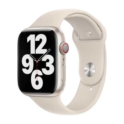 Image de Bracelet Apple Watch Original Silicones et TPU (doux) Beige Convient aux Series 1 9 / SE Ultra (2)