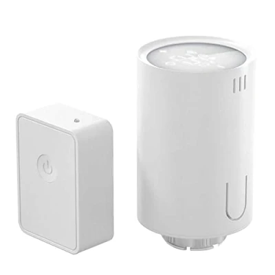 Image de Meross Tête Thermostatique Connectée (avec HUB), Thermostat Intelligent Compatible avec HomeKit, Alexa et Google Home,