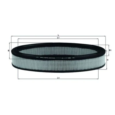 Image de MAHLE ORIGINAL LX 716 Filtre à air 53,0 185 311,0, 266,0 Cartouche filtrante RENAULT: Super 5 3/5 portes, 19 I R21 portes