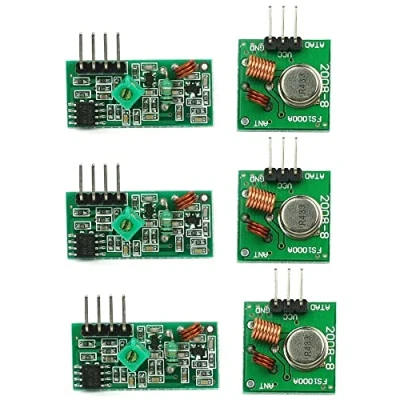 Image de Aihasd 3PCS sans Fil 433mhz transmetteur récepteur RF avec Kit