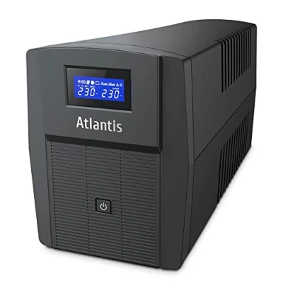 Image de Onduleur Atlantis A03 HP2003 1500VA 900W Line Interactive Pure Sine Wave avec écran LCD et ports USB RJ11/45