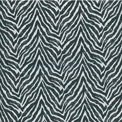 Image de Textiles français Tissu de Coton imprimé Zèbre Noir et Blanc Largeur: 160 cm (par mètre linéaire)*