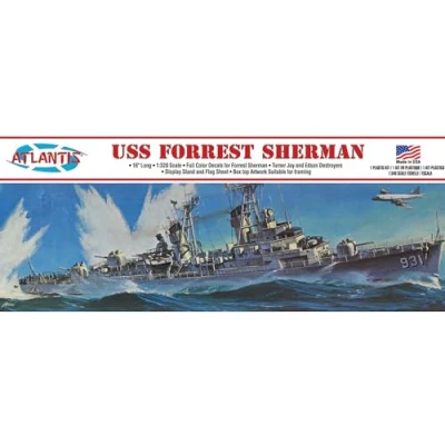 Image de Atlantis Kit de maquette en plastique USS Forrest Sherman Destroyer