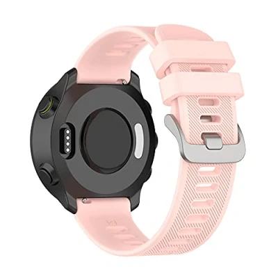 Image de Compatible avec les bracelets Garmin Forerunner55, bracelet de rechange en silicone pour femme Forerunner 55 GPS Running Smartwatch