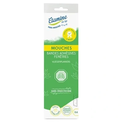 Image de Etamine du Lys Pare Insectes Bandes Adhésives Fenêtres 4 unités