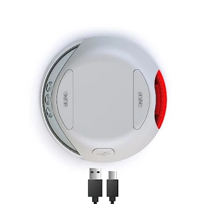 Image de Flexi, système d&#039;éclairage LED pour laisses, 1 lumière Avant Blanche, arrière Rouge, de Scratch, Gris, Flexi New Classic, Design et Comfort à partir la Taille S, USB