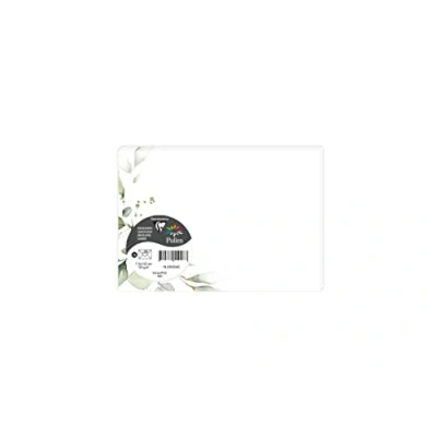 Image de Clairefontaine 55036C Paquet de 20 Enveloppes Imprimées Gommées Format C6 11,4x16,2cm 120g Collection Eucalyptus Vert 2 Invitation Evènements et Correspondance Gamme Pollen