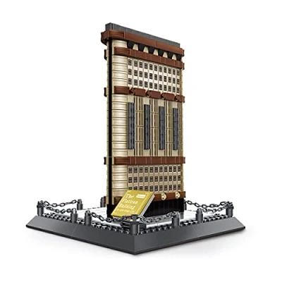 Image de WANGE Flatiron Building New York Architecture Modèle à monter avec briques