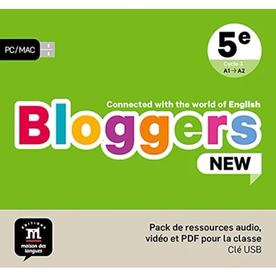 Image de Bloggers NEW 5e pack de ressource audio, vidéo et PDF pour la classe: Connected with the world of English