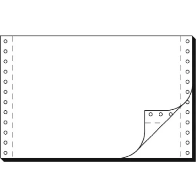 Image de SIGEL papier listing sans fin, 240 x 6&quot;, A5 verticale Double, 56/57 g/m2, AC, en blanc PL, contenu