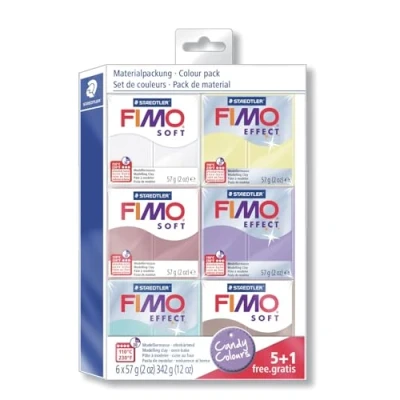 Image de Coffret Fimo Soft Couleurs Bonbons 6X57 G / 8023 2
