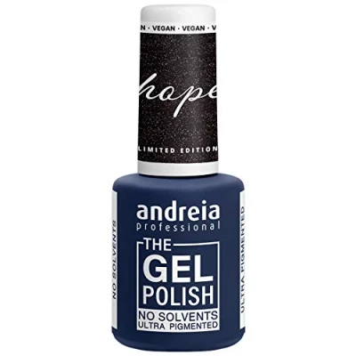 Image de Andreia Professional The Gel Polish Semi Permanent Sans Solvent Collection Limité Color HP6 Noir avec Paillettes
