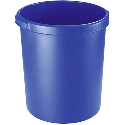 Image de HAN 1834 14, corbeille à papier KLASSIK, élégante et pratique, extra stable avec auges de préhension, 30 litres, bleu