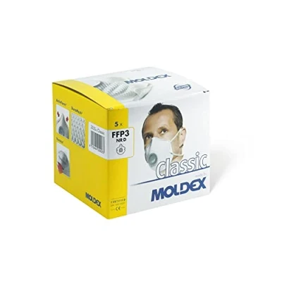 Image de Moldex 2555 55 Classique Masque de protection FFP3 NR D avec soupape Ventex 5 pièces