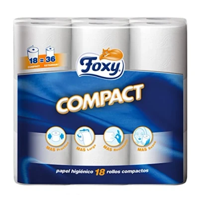 Image de Foxy Compact Papier hygiénique 18 rouleaux (Papel WC)