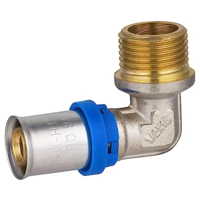 Image de Raccord Multicouche à Sertir Multi profils Coude Ø16 Mâle 15x21 NOYON &amp; THIEBAULT