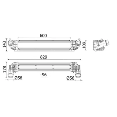 Image de MAHLE ORIGINAL CI 668 000P Intercooler