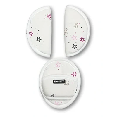 Image de rembourrage de ceinture Dooky pour la coque bébé, poussette &amp; le siège d&#039;enfant (ajustement universel, adapté aux ceintures à 3 et 5 points, doux 100% coton), Twinkle Stars