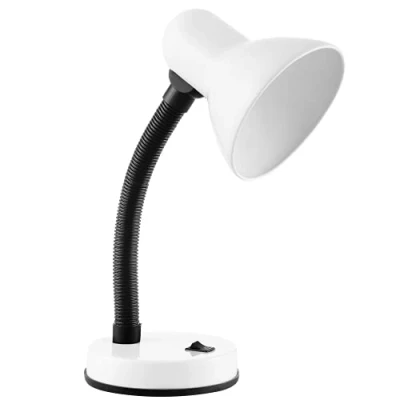 Image de Virone FUPI Lampe de Bureau 40W E27 Acier + Plastique Source Lumineuse Remplaçable (blanche)