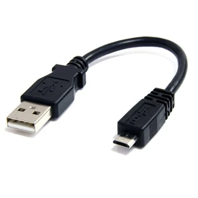 Image de StarTech.com Câble Micro USB 15 cm A vers B 2.0 Noir 1x Mâle, Mâle 15cm (UUSBHAUB6IN)