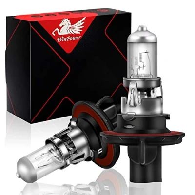 Image de WinPower H13 60 / 55W Halogènes Ampoules de phare Feux route/Feux croisement 3000K Jaune Super Bright 12V Voiture, 2 Pièces