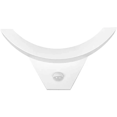 Image de Adviti SPINEL LED 10W Luminaire Exterieur Lampe de Jardin avec Détecteur Mouvement 140, 800lm, IP54, 4000K, IK 10 (blanc)