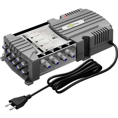 Image de goobay 64879 Commutateur Multiple Satellite Compact / 9 entrées 4 Sorties K, 8 K UHD/Dab+ pour participants