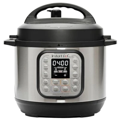 Image de Instant Pot Cuisinière intelligente Duo 7 en 1, 3 L : autocuiseur, mijoteuse, cuiseur à riz, sauteuse, yaourtière, vapeur et réchaud Acier inoxydable