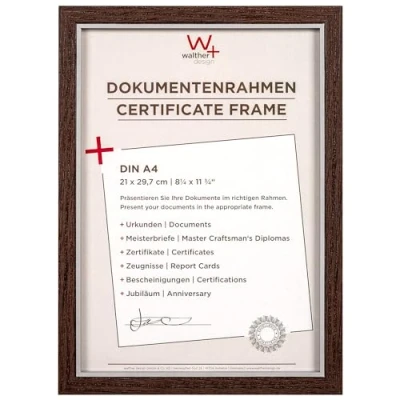 Image de walther design Cadre photo DIN A4 21x29,7 cm nussbaum, Hygge en bois, NC130N
