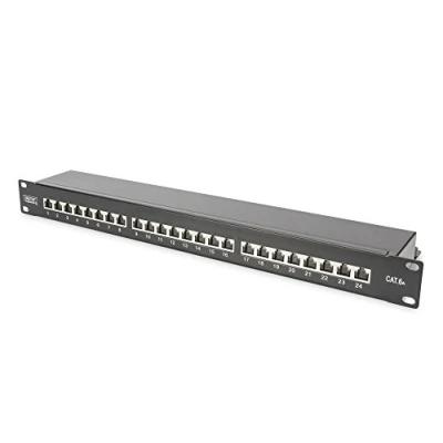 Image de CAT6A CLASSEA PATCHPANEL 1U 24 PORT BLACK SHIELDED, Noir