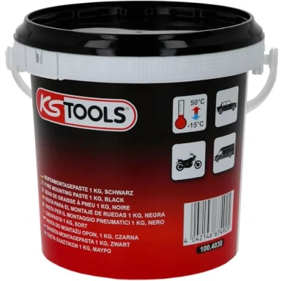 Image de Kstools Seau de graisse à pneus noire KS TOOLS 1 kg 100.4030