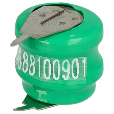 Image de vhbw Batterie Bouton Type V40H (NiMH, 40mAh, 2.4V) 2 cellules, Broches Connexion Print, Rechargeable