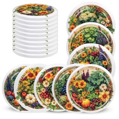 Image de KADAX Couvercle à vis fi82 mm x 10st, twist off Ensemble en métal, de rechange pour bocaux, avec 6 crans d&#039;encliquetage bocaux droits et conserve