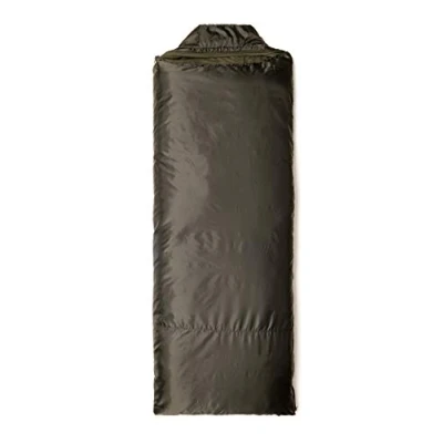 Image de Sac de Couchage Performant Jungle Randonnée Tissus antibactériens Confort 7C Vert Olive