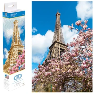 Image de Diamond DOTZ DD10.052 Original 5D Painting Set Eiffel Turm, Kreativset mit 24.500 Diamant Mosaiksteinen, Malset ca. 50 x 40 cm, DIY Komplettset für Erwachsene und Kinder ab 8 Jahren