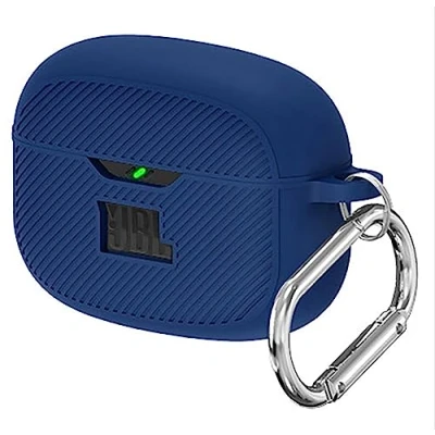 Image de GIOPUEY Étuis pour JBL Vibe Beam, Coque Silicone, Poids léger, Antichoc, Portable Bleu foncé
