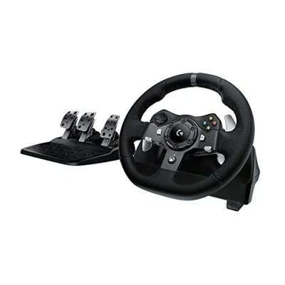 Image de Logitech G G920 Driving Force Aluminium, Noir USB Volant + pédales PC, Xbox One
