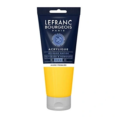 Image de Lefranc Bourgeois Acrylique Fine Tube 200ml Jaune Primaire